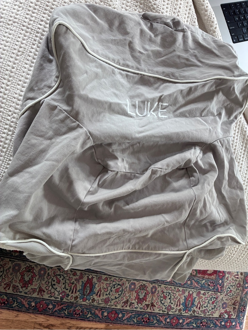 Pottery Barn Kids My first chair cover "LUKE"